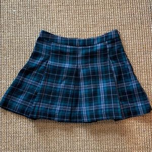 Plaid school girl skirt